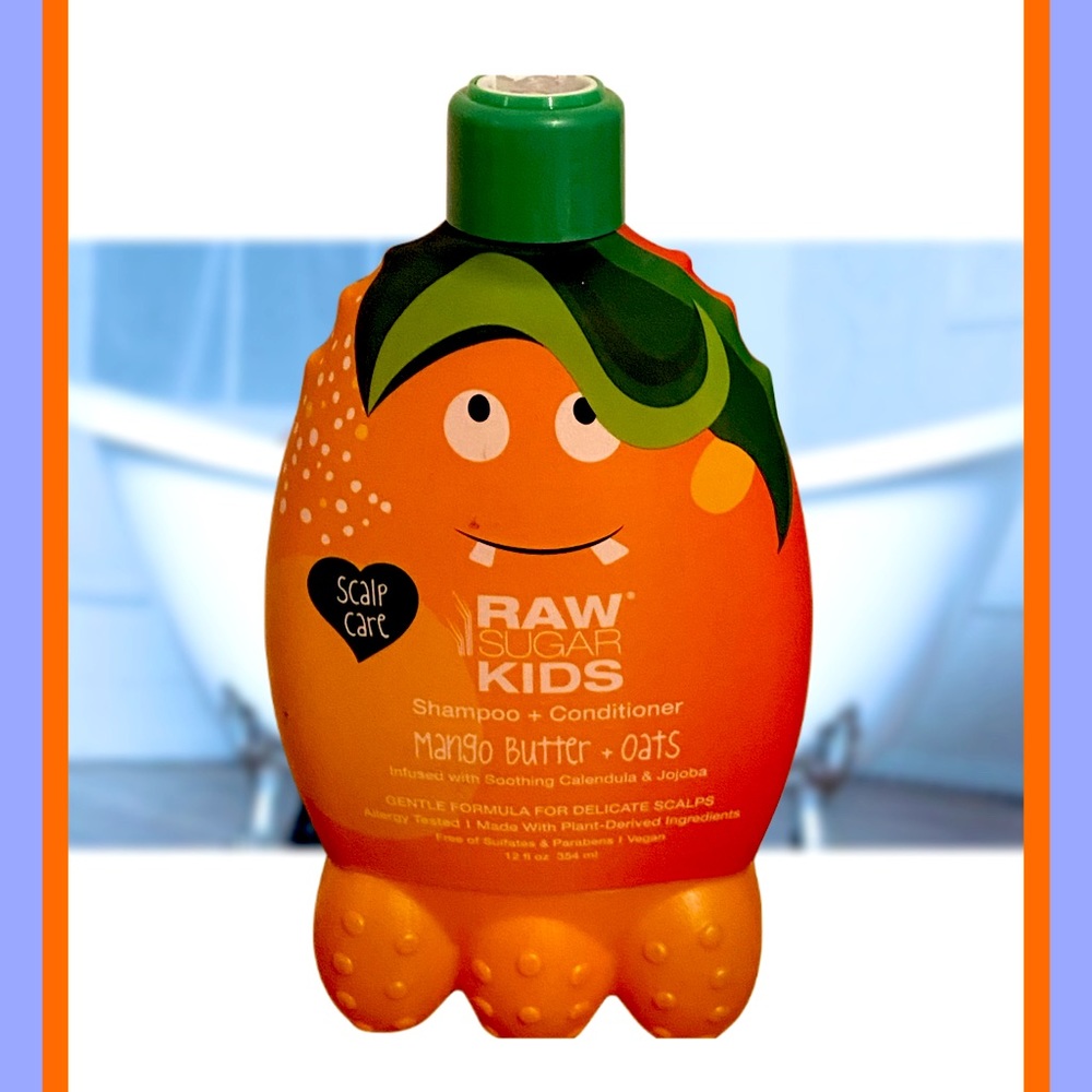 Raw Sugar 2-in-1 Shampoo & Conditioner for Kids - Mango Butter + Oats - 12 fl oz